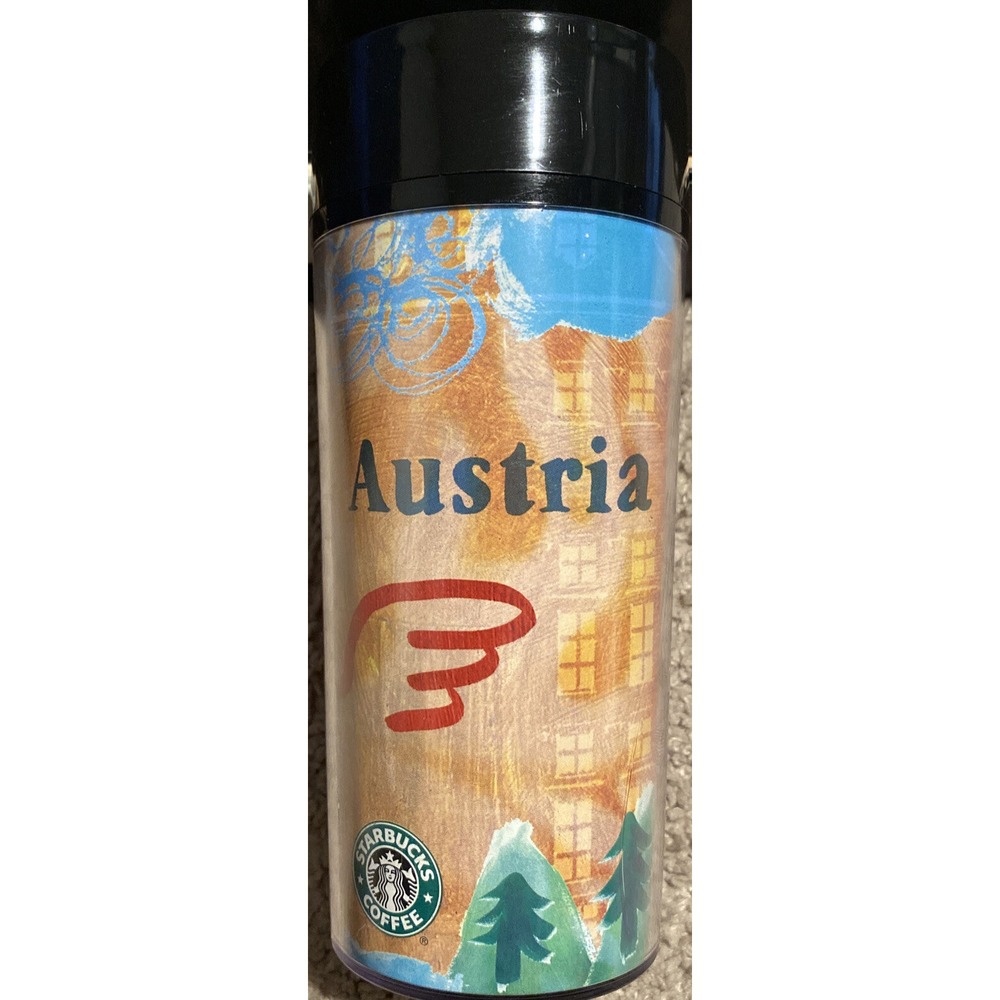 Starbucks ThermoServ 12 oz 2001 Austria Travel Tumbler
